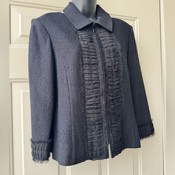 ST. John Women’s Jacket With Zipper Size 10 - Picture 8 of 15